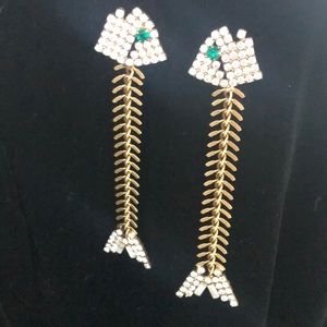 Elizabeth cole fishbone earrings